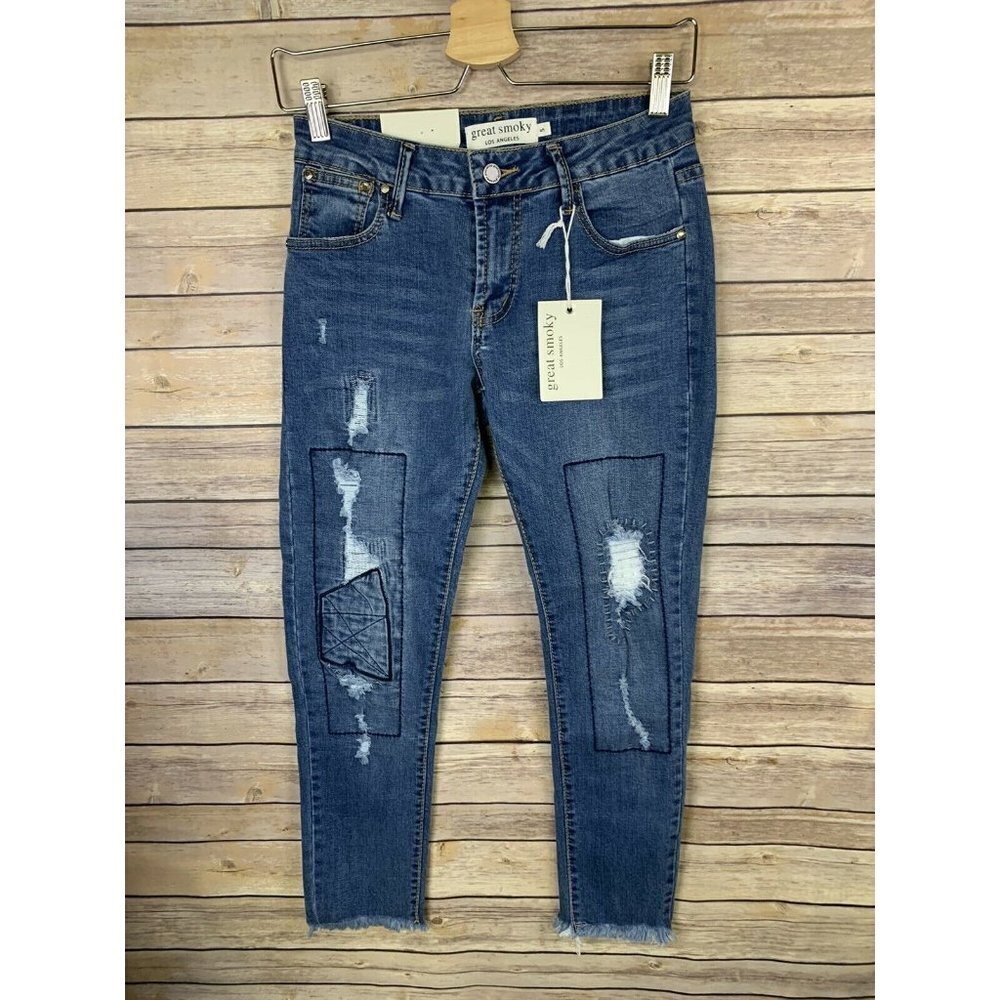 Great Smoky NWT Size 5 Jeans Frayed Hem Distressed